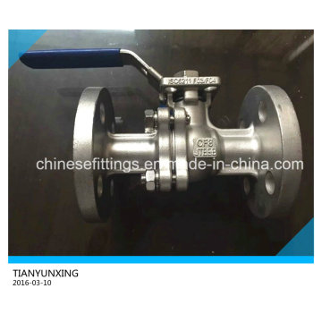 ISO 5211 Casting Handling Operated Stainless Steel Flanged Ball Valve